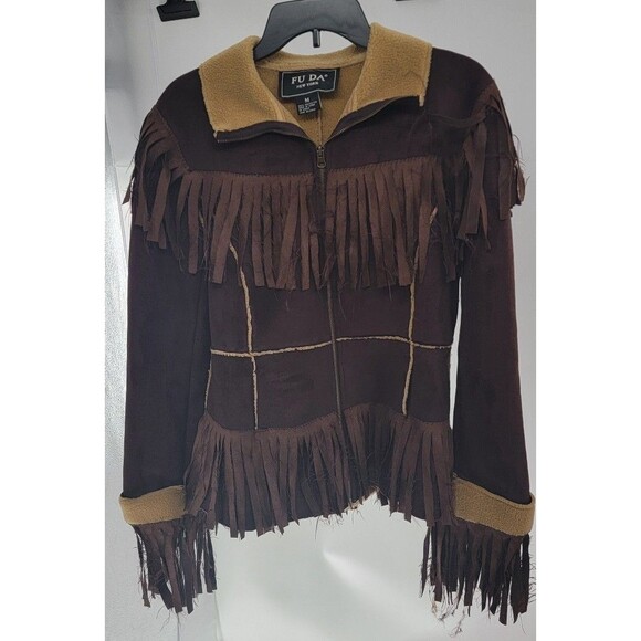 Vintage Y2K Fuda New York Fringe Jacket - Picture 1 of 5
